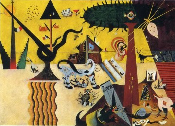 Joan Miró œuvres - Le champ labouré Joan Miro